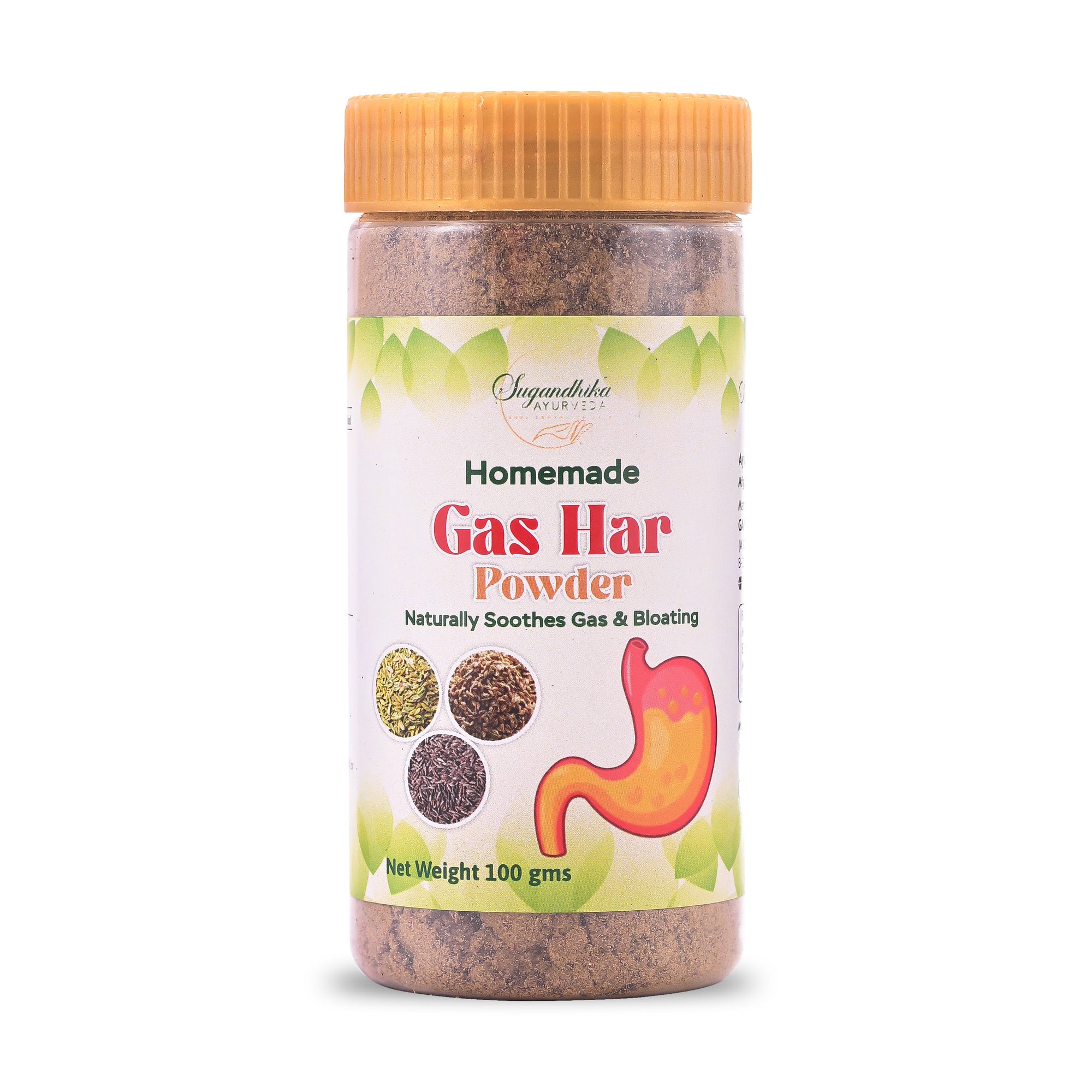 Sugandhika Ayurvrda Homemade Gas Har Powder