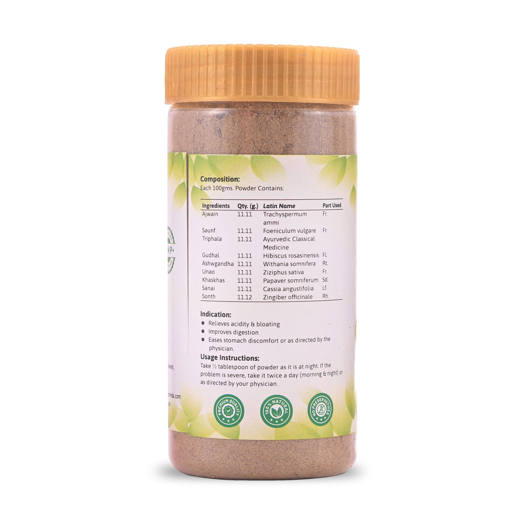 Sugandhika Ayurvrda Homemade Gas Har Powder