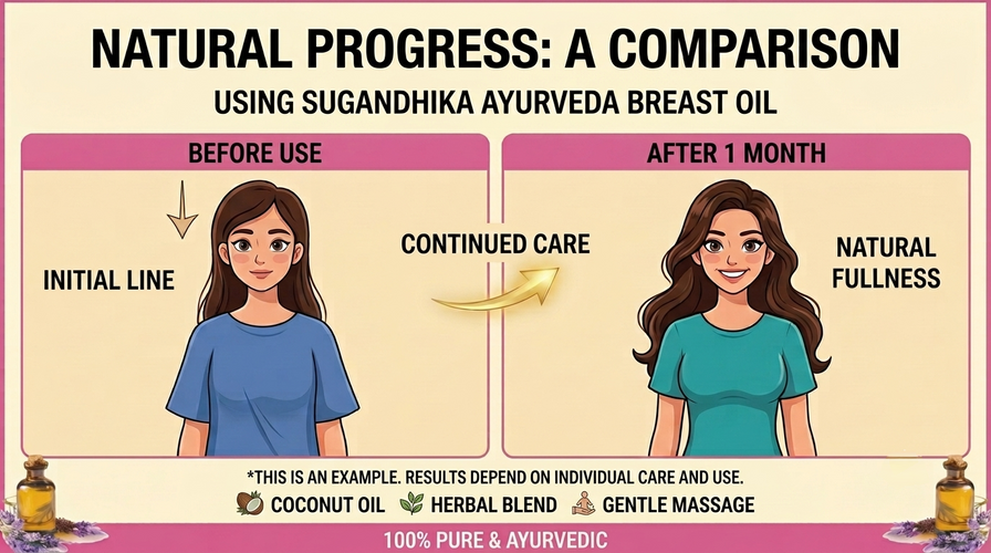 Sugandhika Ayurveda Brest Oil – Natural Ayurvedic Breast Care Oil | 100 ML