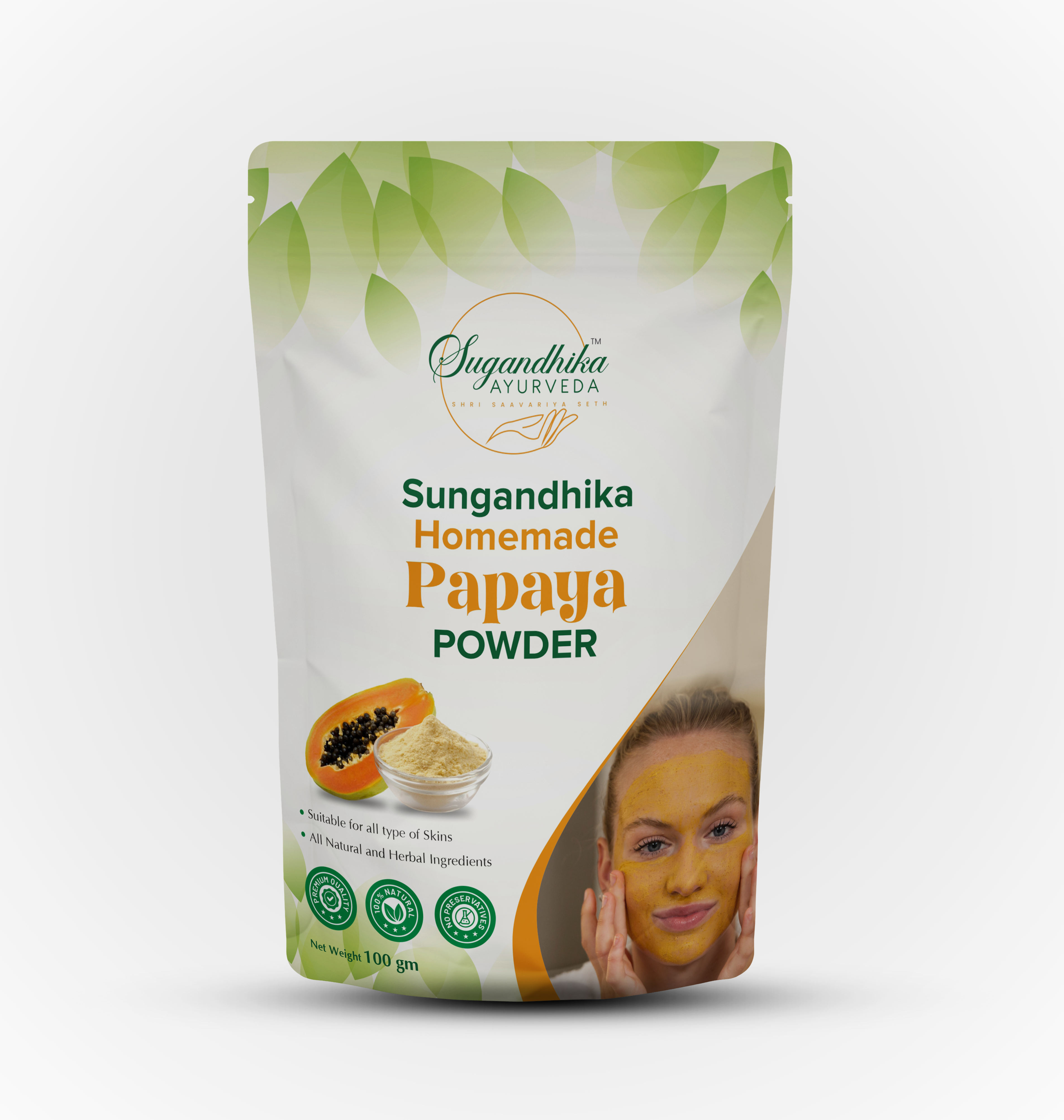 Sugandhika Homemade Papaya Face Mask