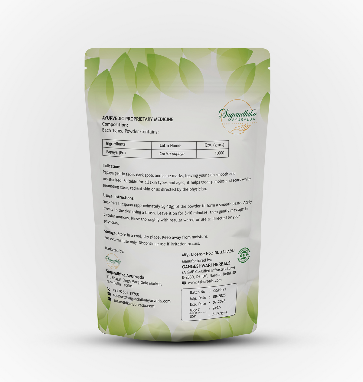 Sugandhika Ayurveda Homemade Shakti Powder – My Store